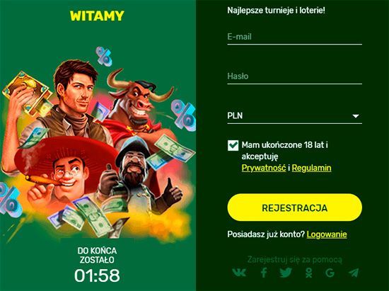 Rejestracja konta w celu uzyskania bonusu bez depozytu Proces rejestracji w Lucky Bird Casino