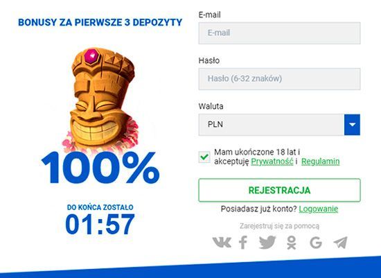 Proces rejestracji w Slottica Casino Formularz rejestracji konta w Slottica Casino